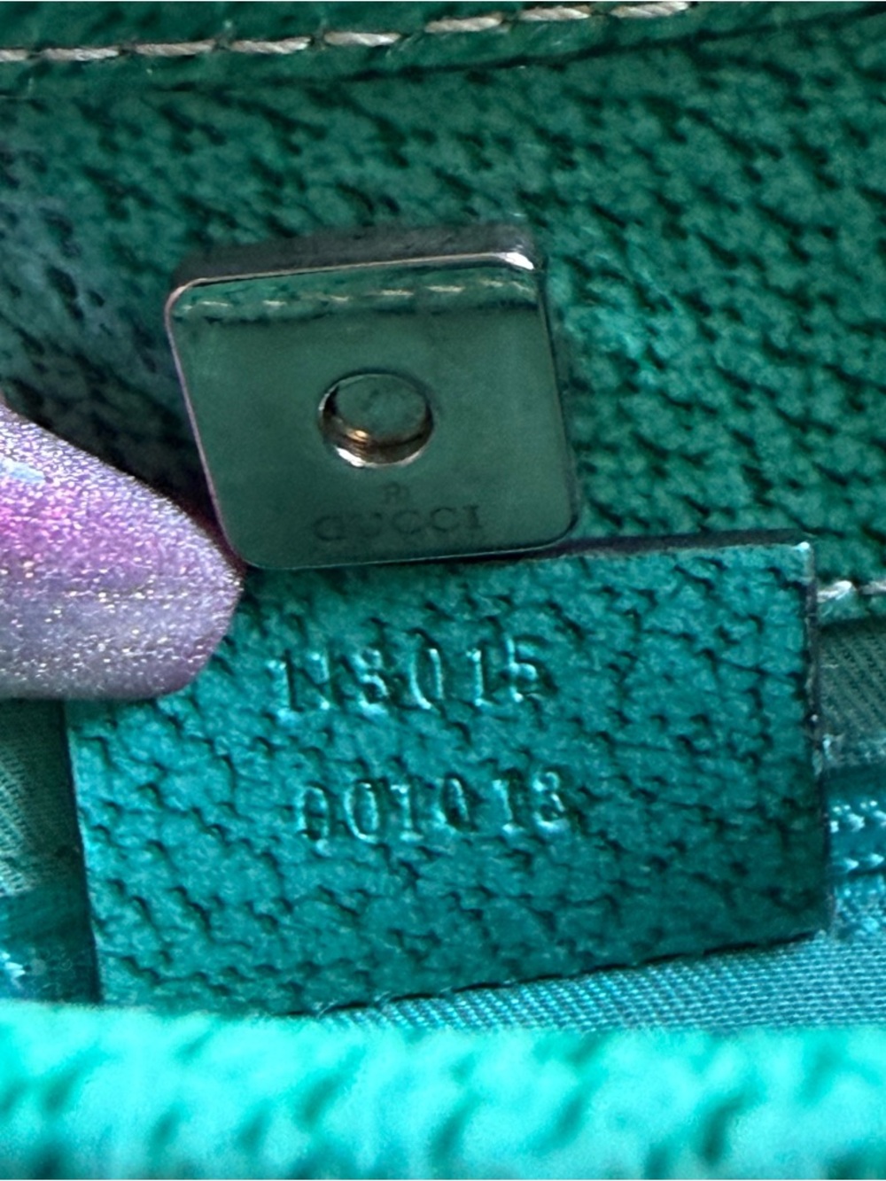 GUCCI TURQUOISE TOTE DESIGNED BY TOM FORD - Picture 10 of 16